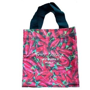 Dolce & GABBANA authentic small cotton bag unique design Sicilia collection